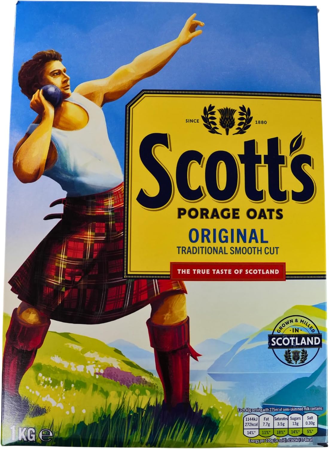 Scott's Porage Oats Original (1Kg) - Pack of 2