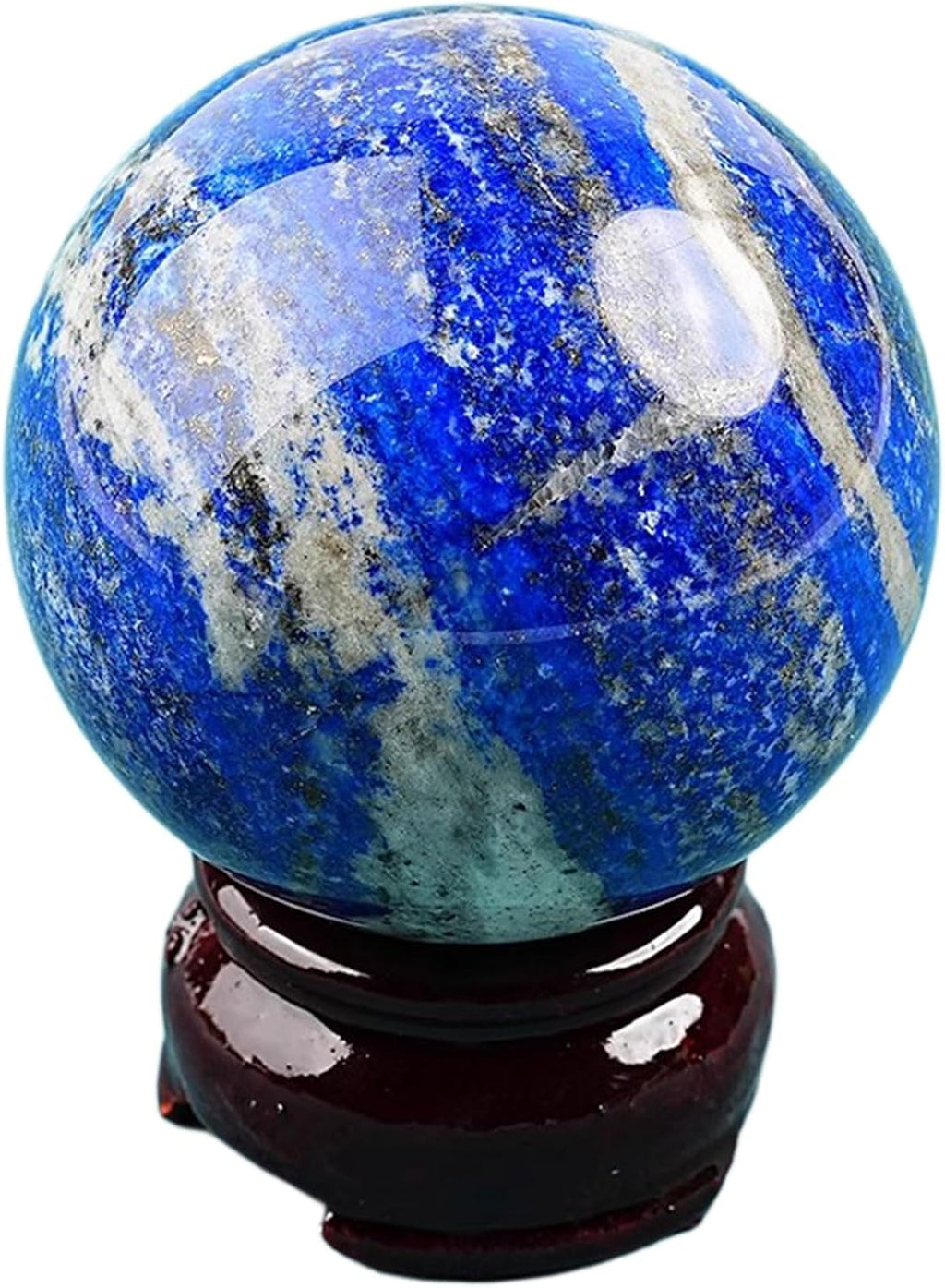 Natural Lapis Lazuli Ball Polished Chakra Stone Crystal Sphere for Reiki Crystal Healing Wiccan Gifts,Diameter 25mm