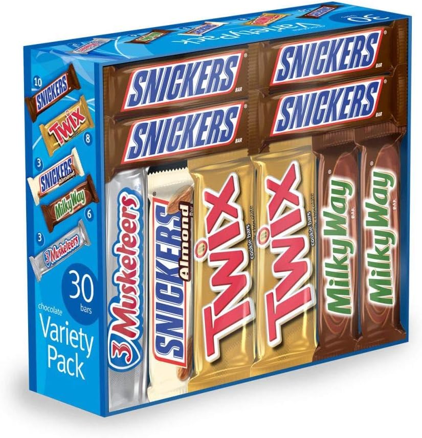 Mars Chocolate Bar Variety Pack - 30 Count (Pack of 2)
