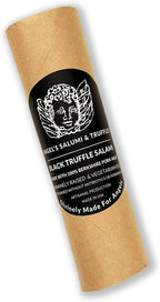 Angel's Salumi Black Truffle Salami – 6.5 oz Gourmet Artisanal Charcuterie – Humanely Raised Pork, Antibiotic & Hormone-Free, No MSG or Phosphates