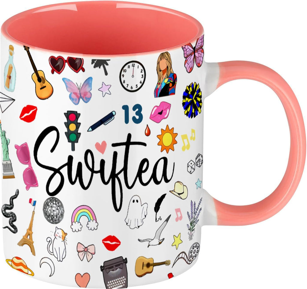 QualityLife Coffee Mug for Singer Fans,Singer Inspired Coffee Cup - 11 Ounce - Gift for Women - Singer Albums Gifts for Women Fans Merch for Swiftea