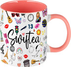 QualityLife Coffee Mug for Singer Fans,Singer Inspired Coffee Cup - 11 Ounce - Gift for Women - Singer Albums Gifts for Women Fans Merch for Swiftea