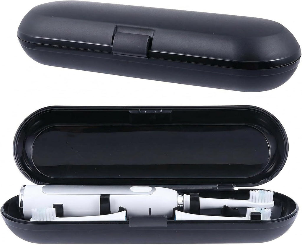 VALICLUD Toothbrush Travel Case 2-Pack Portable Toothbrush Storage Box with Cover for Electric Holder Compatible with Most Electric Toothbrushes 8.66X2.55X1.57 Inch