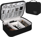 Barber Tools Bag Barber Case Hair Tools Travel Bag Clipper Guard Holder for Clippers and Supplies Hair Cutting Scissors Storage Bag Portable Clipper Storage Holder Organizer for Hair Cutting (Black)