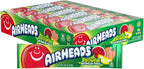 Airheads Sour Full-Size Candy Bars, Taffy, Sour Watermelon Punch, Individually Wrapped Candy, 36 Count