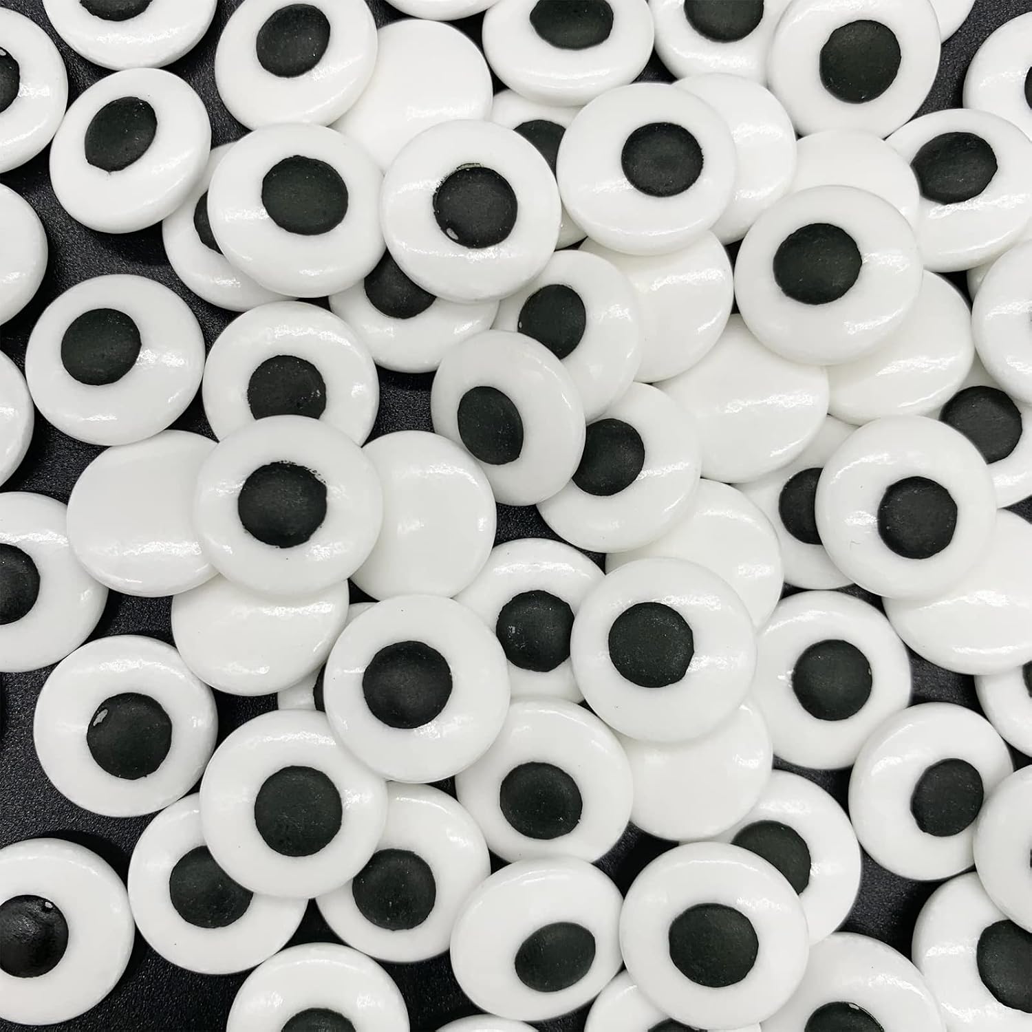 Weraru Big Candy Eyeballs Eye Ball Sweets Cake Cupcake Toppers Cookie Dessert Sprinkles Decorations for Christmas Birthday Party Supplies 4.2Ounce