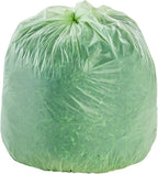 Stout by Envision Compostable Trash Bags, 32 Gallon 33" x 48", 50 Bags Per Case, ASTM6400, Green Bags, Made in America (E3348E85)