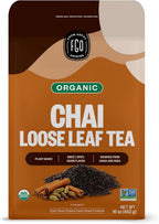 FGO Organic Chai Tea, 16 Ounce Loose Leaf Bulk Resealable Bag, Packaging May Vary (Pack of 1)