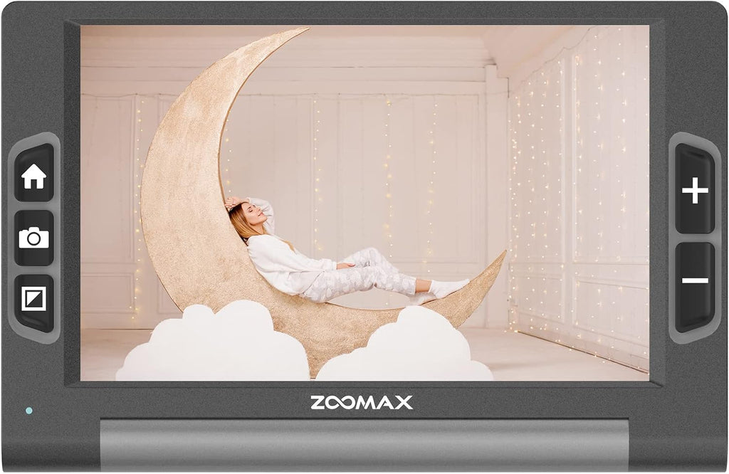 Luna 8 Handheld Video Magnifier - Portable HD Electronic Magnifier for Low Vision - (8-in Screen & 2.5X- 19x Magnification & 10 High Contrasts)