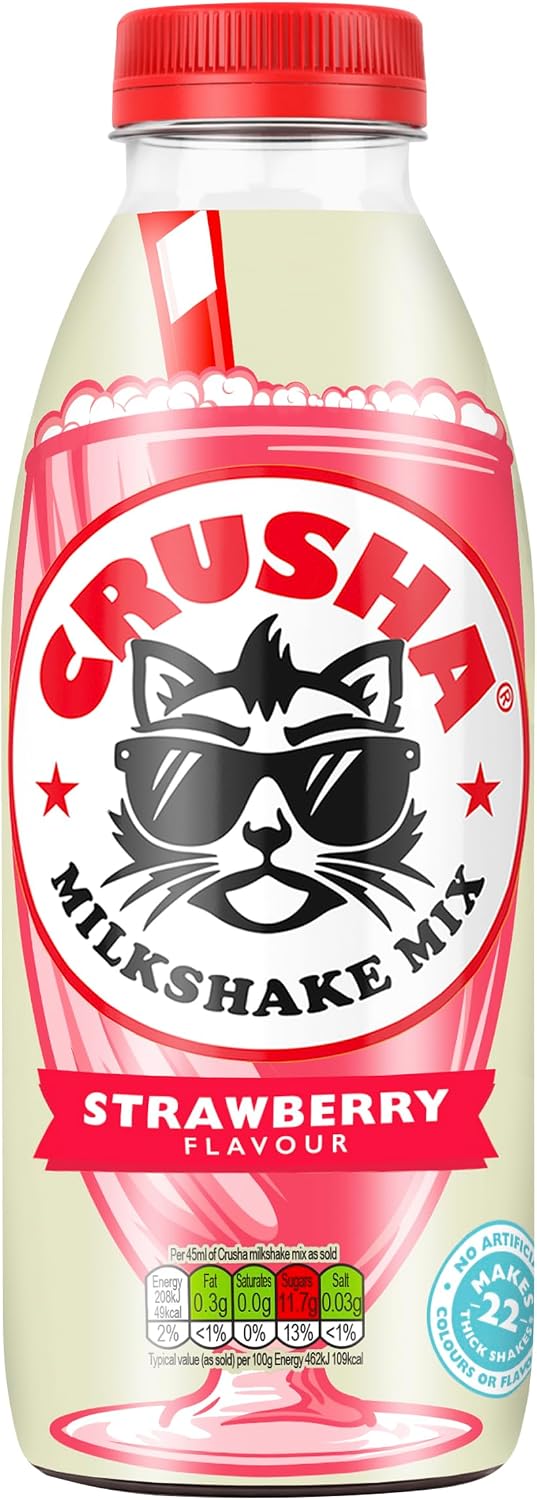 Crusha Milkshake Mix Strawberry Flavour 1 Litre