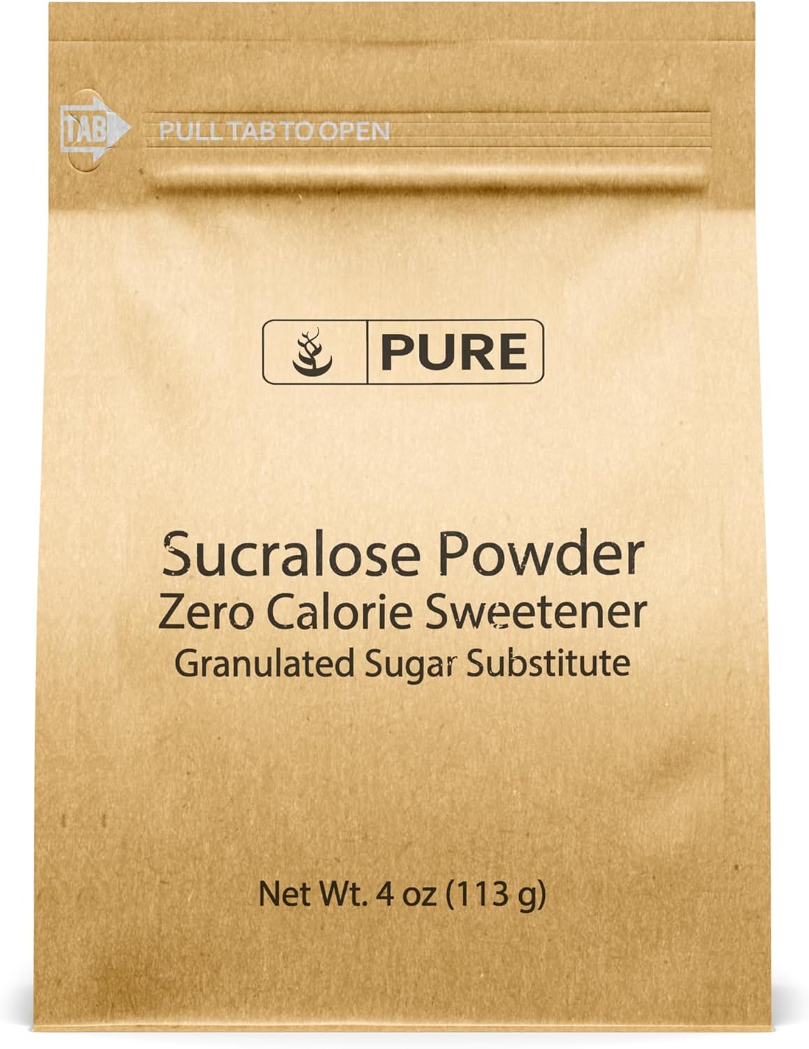Pure Original Ingredients Sucralose Powder (4 oz) Zero Calorie Sweetener, Sugar Substitute, Great for Cooking & Baking.