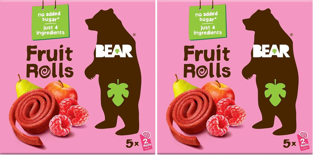Bear Yoyo Fruit Roll Raspberry Multipack, 3.5 oz (Pack of 2)