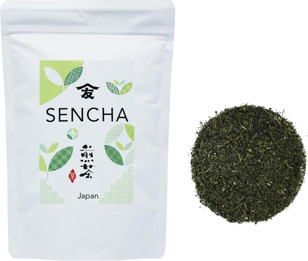 TOMOSAN Sencha Green Tea Loose Leaf, Deep Steamed Japanese Tea from Shizuoka, Japan, Rich Umami, Premium Sencha Tea, 300g Bag