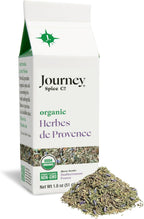 Organic Herbes de Provence by Journey Spice Co. | Gourmet French Herb Blend Seasoning for Poultry, Vegetables, Seafood, Meat, Sandwiches, and More | Non-GMO, Natural, Salt-Free, Vegan, Gluten-Free | 1.8 oz. | Resealable/Reusable Cap