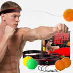 Boxing Reflex Ball Headband Set - 4-Pack Reflex Balls with 2 Adjustable Headbands for Boxing & MMA, Perfect for Improving Reaction Speed, Timing, Accuracy, Focus and Hand-Eye Coordination