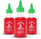 Albert's Souracha Liquid Super Sour Candy 3 Ct Full Size, For Party Favors, Birthday Parties, Goodie Bags, Gifts for Kids, Swedish Candy, PopCorn, Sour Gummy, IceCream Drizzle