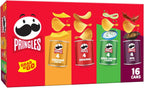 Pringles Potato Crisps Chips, Lunch Snacks, Office and Kids Snacks, Grab N' Go, 1.38 Pounds, Variety Pack (16 Cans)