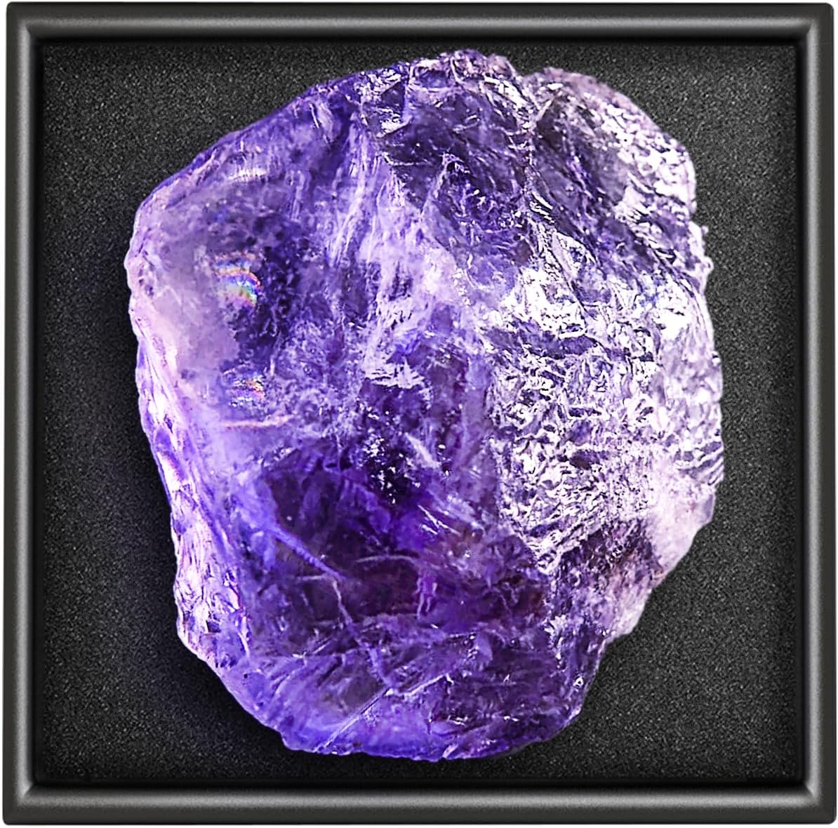 AOVILA Amethyst Natural Raw Crystals, Birthday Gifts for Women-Large 1.6-2" Rough Stones Crystal for Wicca Reiki Crystal Healing,Positive Energy, Unique Gifts for mom sisiter Men