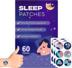RAAYAM Sleep Patches, 60 Pack Upgraded Sleep Patches for Adults, Made of All-Natural Ingredients, Natural Plant-Based Sleep Support for Men and Women, that Last All Night，Easy to Use