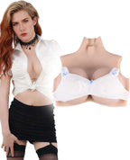 Realistic Silicone Breastplate AA-K Cup Breast Forms for Crossdresser Fake Boobs Drag Costume Mastectomy Prosthesis