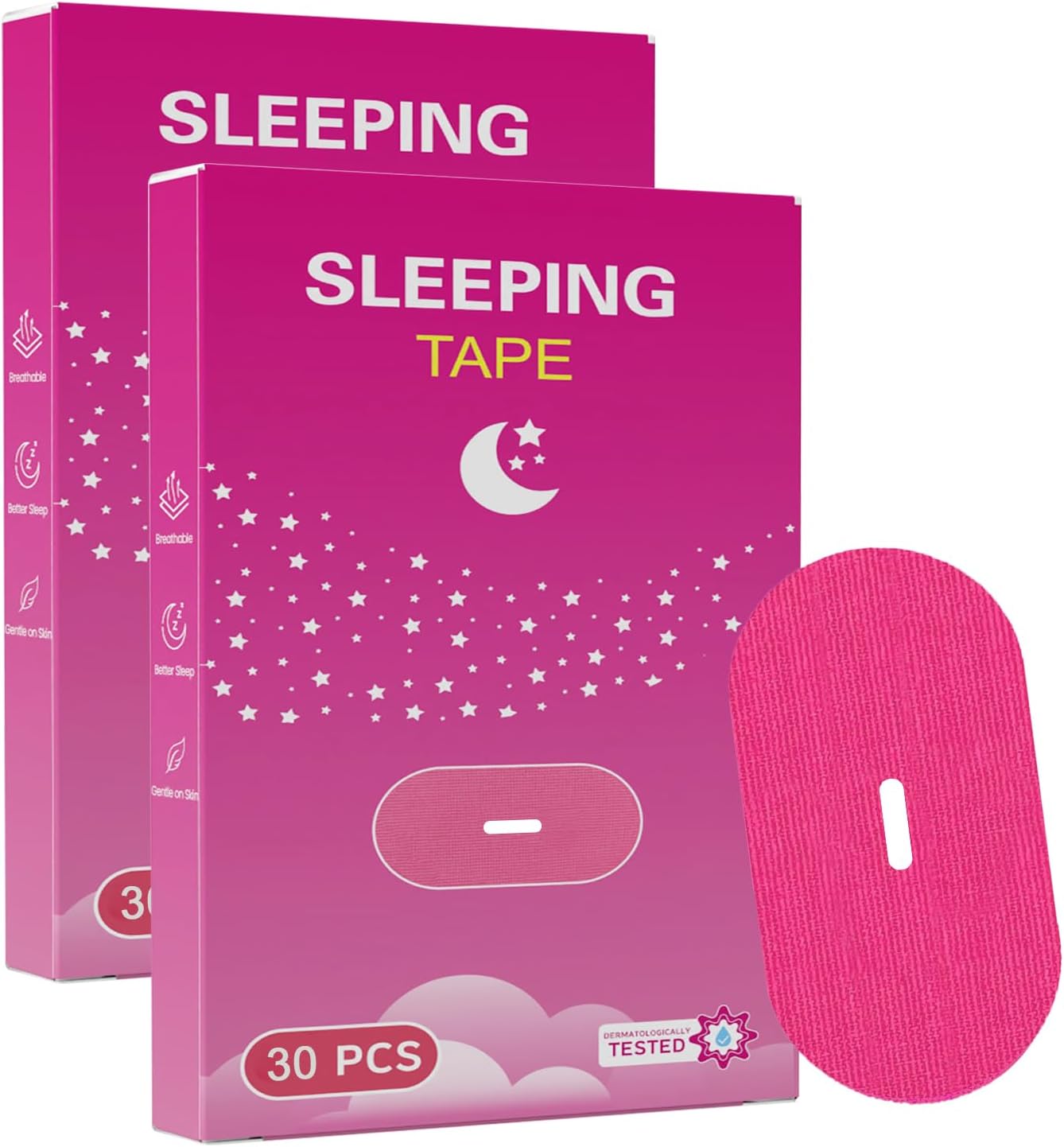 Mouth Tape for Sleeping Women 60 Pcs Elastic Adhesive Tapes, Easy to Use