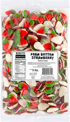 Kervan Candy Bebeto Foam Bottom Strawberry Gummies - Fruity, Soft & Sweet Gummy Candy Bulk for Kids, Gift Snacks and Parties - Strawberry Gummies Big Party Size Bag (5 lbs)