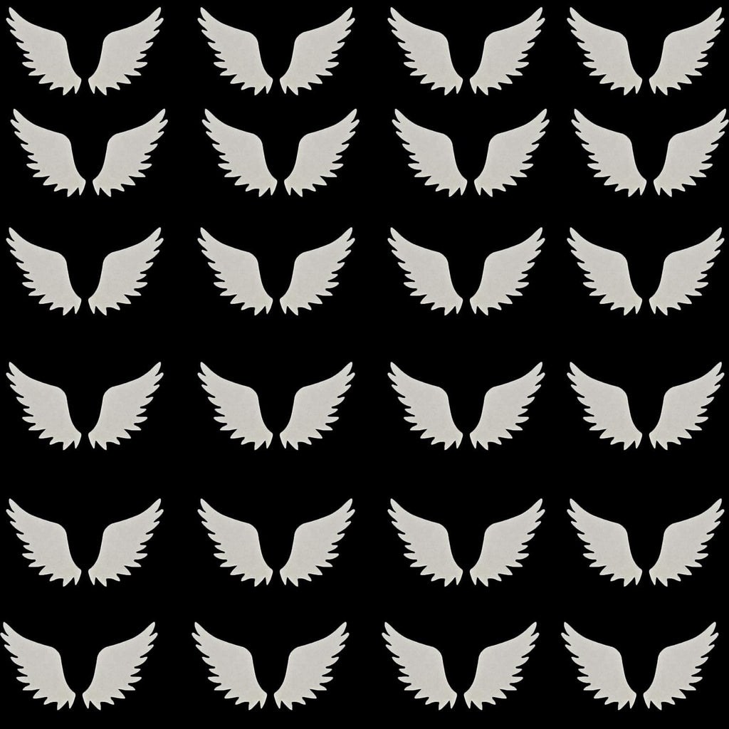 48pcs Edible White Wings for Cake Decorating Cupcake Toppers Wedding Themed Party Birthday Cake Decoration(Tasteless)