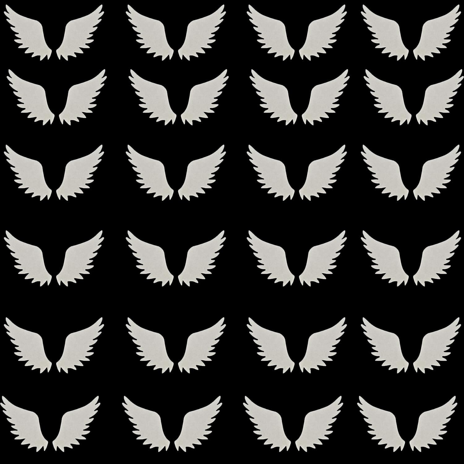 48pcs Edible White Wings for Cake Decorating Cupcake Toppers Wedding Themed Party Birthday Cake Decoration(Tasteless)