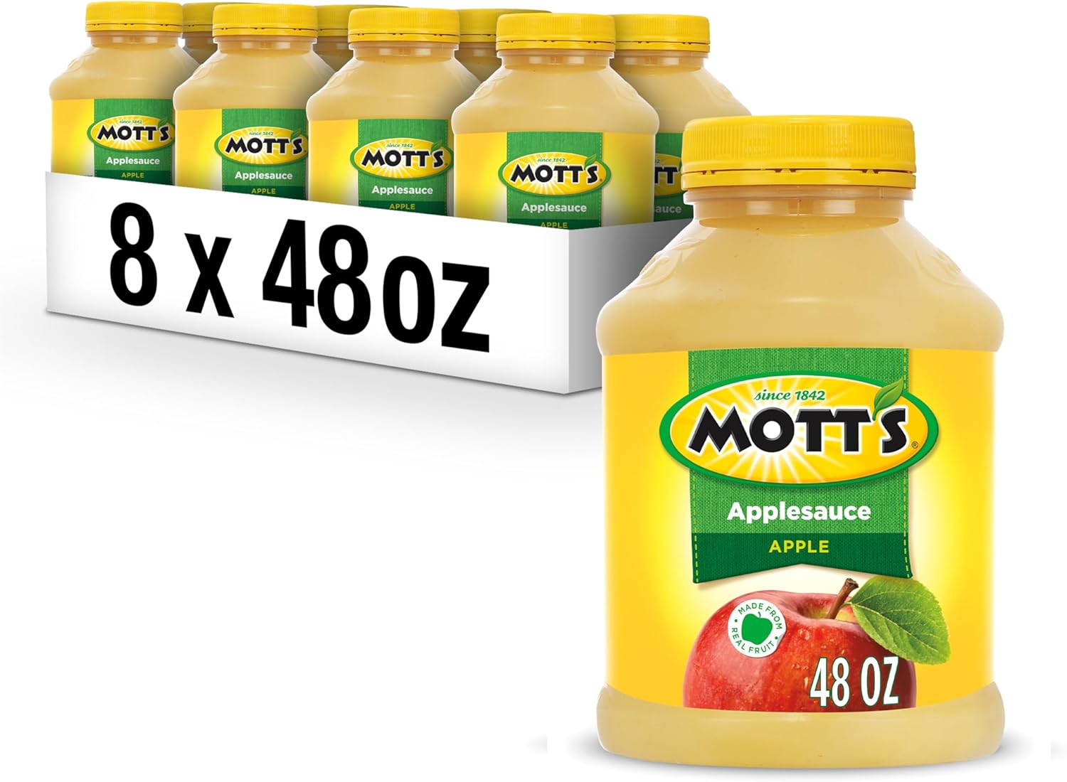 Mott's Applesauce, 48 Ounce Jar (Pack of 8)