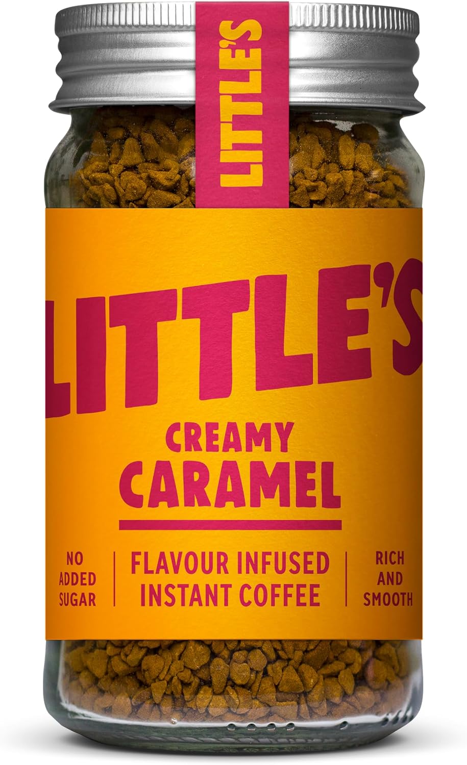 Little’s Flavored Instant Coffee –Caramel Instant Coffee, No Added Sugar, Freeze-Dried Coffee Instant Flavored Coffee 1.76 Ounces, 14 servings Per Jar