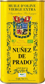 Nuñez de Prado Extra Virgin Olive Oil – USDA Organic, DOP Baena, First Cold Pressed, Family Estate Harvest, 33.8 fl oz (1 Liter)