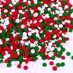 Christmas Sprinkles for Cake Decorating 7 ounce Edible Red Green White Confetti Sprinkles Mix for Cookies Ice Cream Cupcake Topper Baking Xmas Celebrations