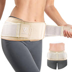 Sciatica Belt with Ice Pack, Widen Sacroiliac SI Joint Hip Belt for Women and Men, Adjustable Back Brace for Lower Back Pain, Hip and Pelvic Support (Waist Circumference: 30-40 inches, Stretchable)
