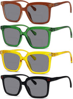 Eyekepper 4-Pack Bifocal Reading Glasses for Women - Ladies Bifocal Readers