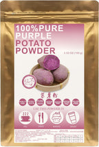 Plant Gift 100% Pure Purple Potato Powder 紫薯粉 Natural Meal Powder, Great Flavor for Drinks, Smoothie, Yogurt, cookies, cakes and Beverages, Non-GMO Powder - No Filler, No additives 100G/3.25oz
