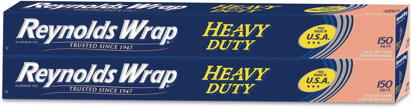 Reynolds Wrap Heavy Duty Aluminum Foil, 2, 150 sq. ft. Rolls