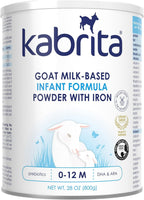 Kabrita Goat Milk-Based Infant Formula Powder with Iron, DHA, ARA & Prebiotics, for Infants 0–12 Months, Non-GMO, 28 oz
