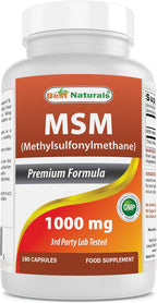 Best Naturals MSM 1000 mg 180 Capsules