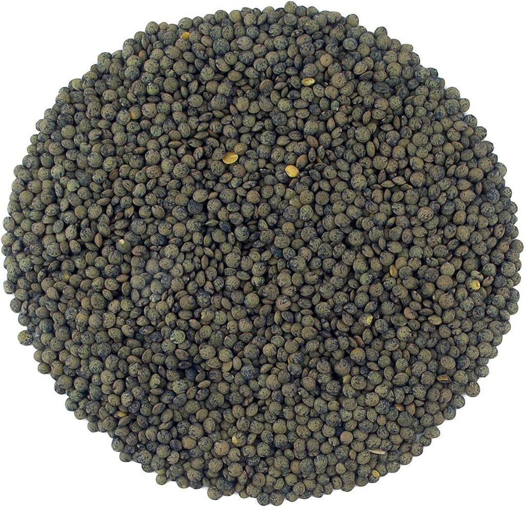 Organic French Green Lentils Whole Raw, High Fiber Non-GMO-Bulk (5LB)
