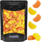 Fruidles Orange and Lemon Citrus Gummi Slices Candy, Delicious Sugar Coated Fruit Flavors Gummies (Half-Pound)