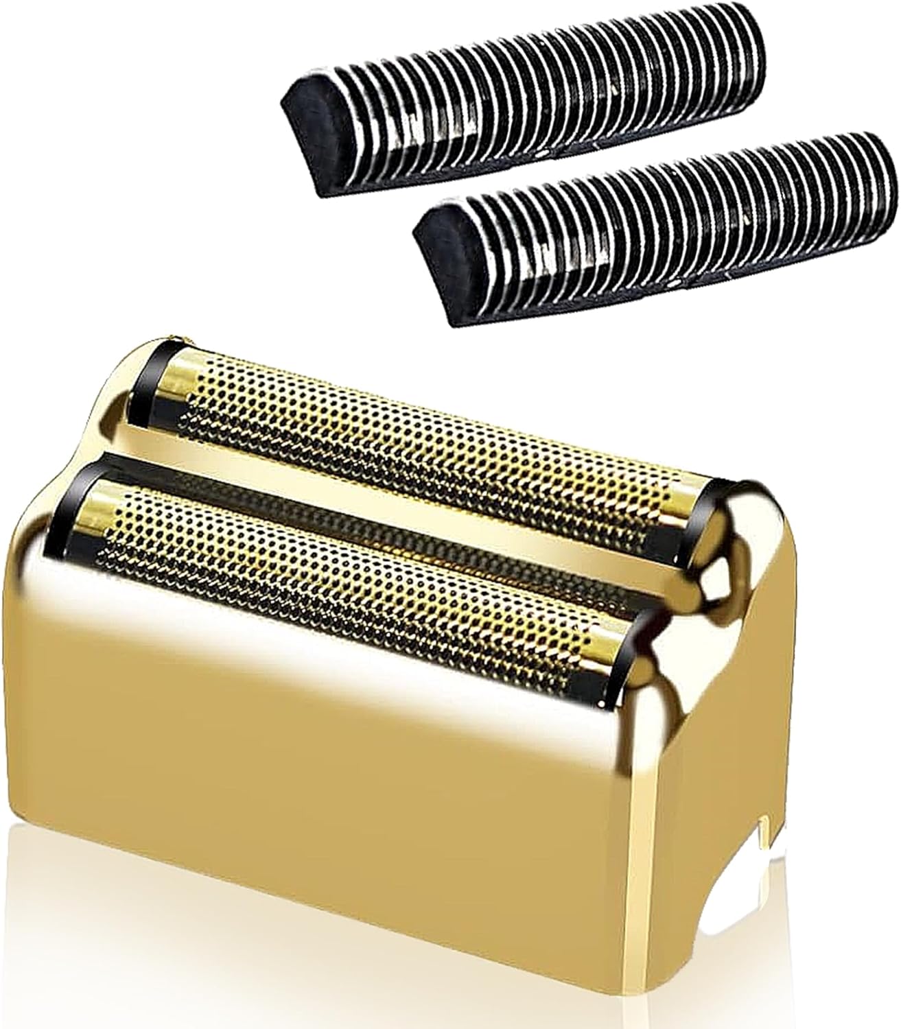 1 Pack Professional Replacement Foil and Cutters for BaBylissPRO Barberology Double Foil Shaver, Compatible with BaBylissPRO Barberology FXFS2 Shaver，Gold