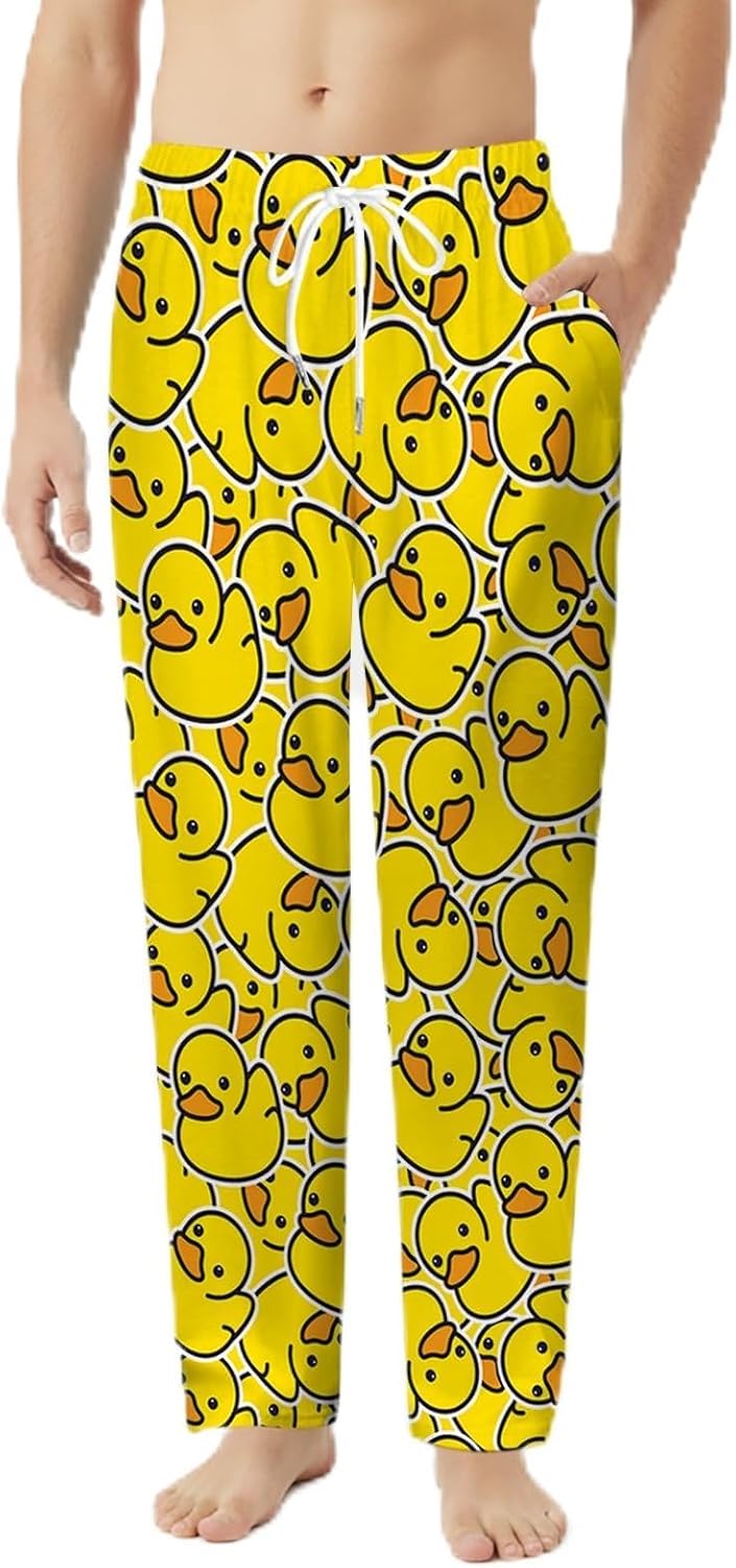 GNEW Cute Animal Pajama Pants – Funny Print Sleepwear for Men Women, Cozy Unisex Lounge Pants Gift