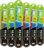 Reach Crystal Clean Toothbrush, Firm Bristles, 1 Count, Pack of 6