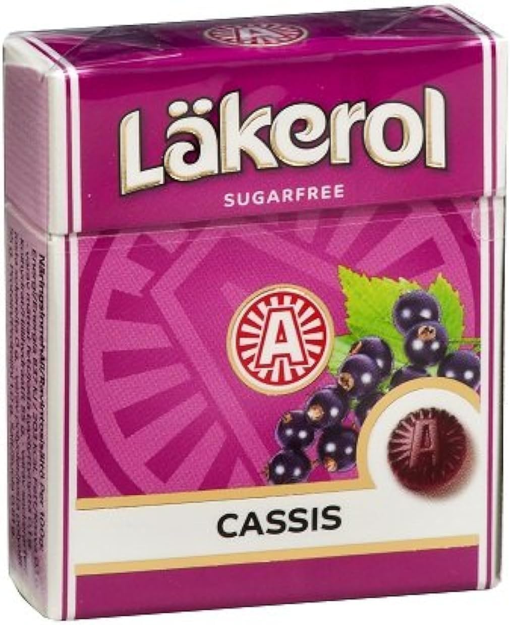 Lakerol Cassis (black Currant) Sugar Free Pastilles, .8 Ounce (Pack of 24)
