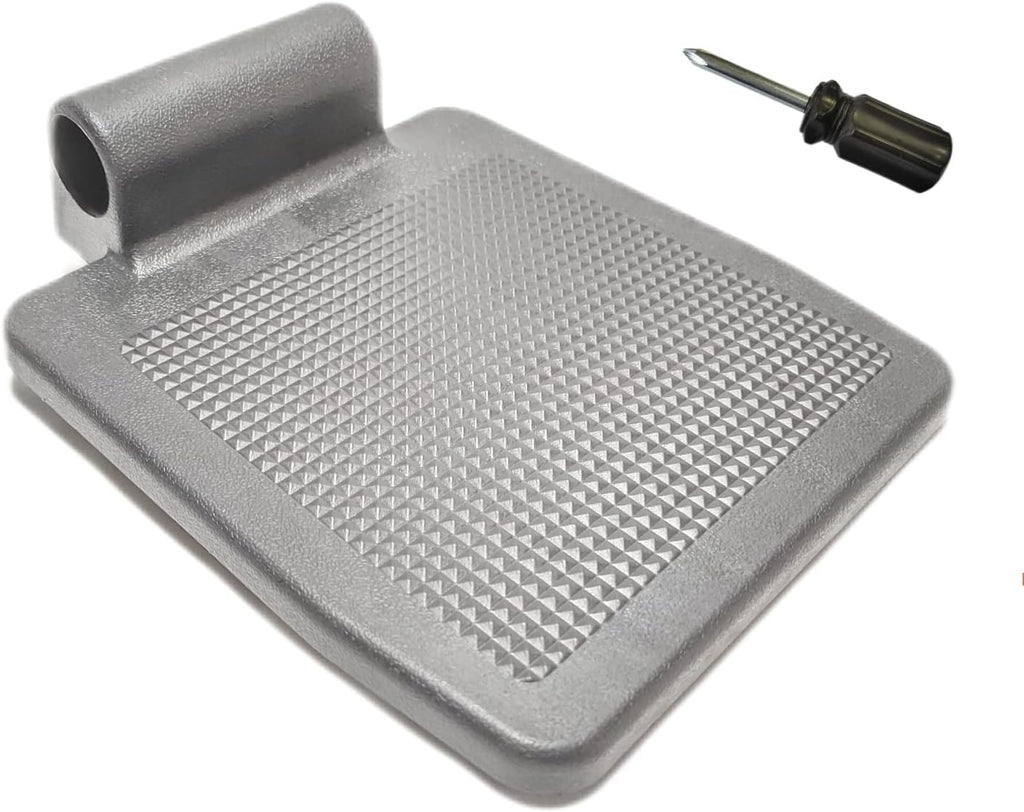 Universal Wheelchair Footplate - Replacement Parts, Foot Rest,fits Drive Blue Streak,Silver Sport 1-2, Cruiser III,Other Wheelchairs with Elevating or Elevated Leg Rests and Footplates, (1Ea, Black)