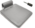 Universal Wheelchair Footplate - Replacement Parts, Foot Rest,fits Drive Blue Streak,Silver Sport 1-2, Cruiser III,Other Wheelchairs with Elevating or Elevated Leg Rests and Footplates, (1Ea, Black)