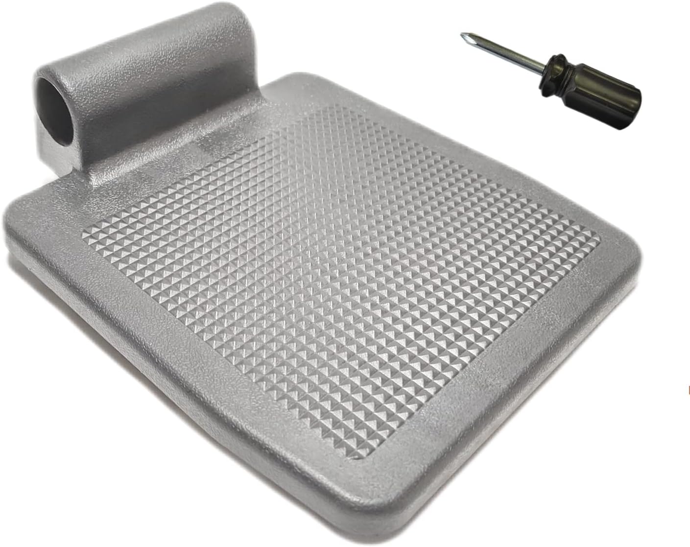 Universal Wheelchair Footplate - Replacement Parts, Foot Rest,fits Drive Blue Streak,Silver Sport 1-2, Cruiser III,Other Wheelchairs with Elevating or Elevated Leg Rests and Footplates, (1Ea, Black)
