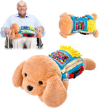 Fidget Blanket for Dementia, Fidget Dog Blanket for Elderly, Fidget Sensory Dog Blanket for Seniors with Alzheimer’s, Dementia Products for Elderly