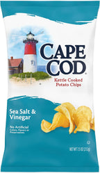 Cape Cod Sea Salt & Vinegar Chips, 7.5 Oz Bag