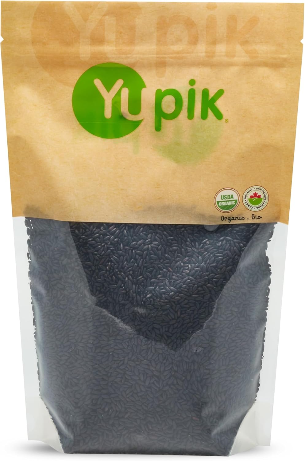Yupik Organic Ancient Black Rice, 2.2 lb (35.2 oz), USDA certified, Kosher, Gluten-free, Whole Grain, Ideal for Cooking, Side Dishes, and Salads